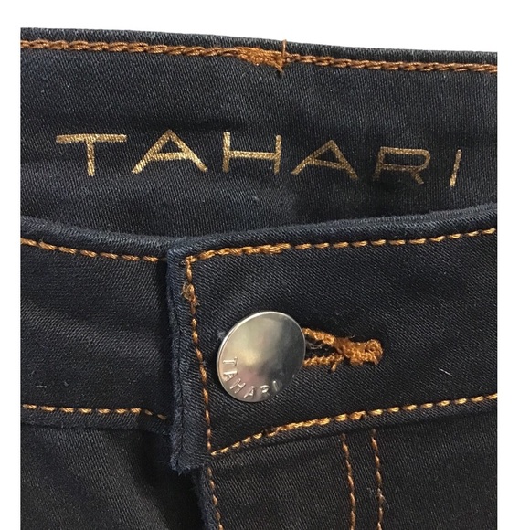 Tahari Seta-Silk Denim Capris - Picture 4 of 10